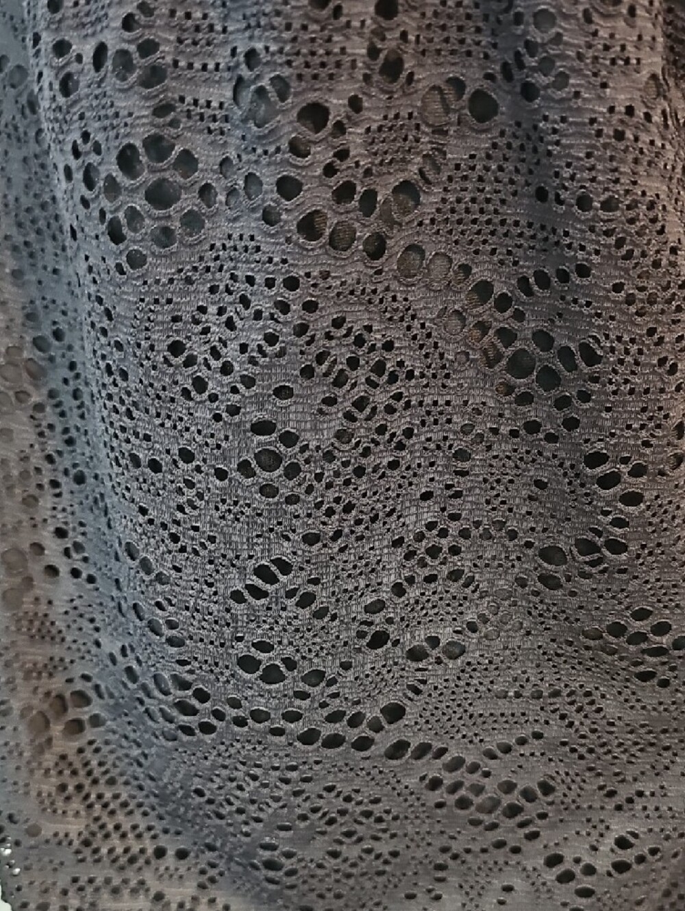 Black Crochet Halter Swim Tankini Size L - Picture 2 of 5